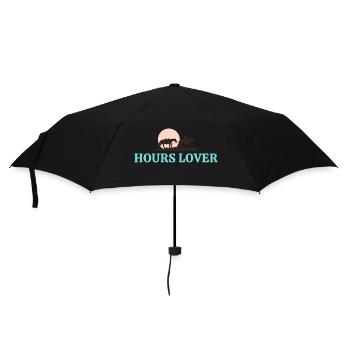 Pferdefreunde - Reiten - Reiter - Regenschirm (klein) - Schwarz - Vorne