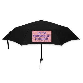 Dog First Impressions - Umbrella (small) - black - Front