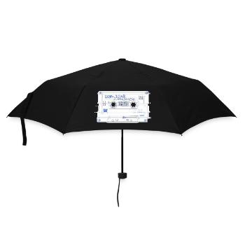 cassette outline - Regenschirm (klein) - Schwarz - Vorne