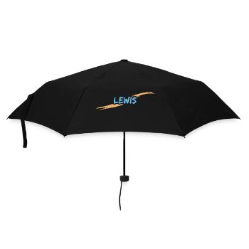 Geschenk für Lewis - Regenschirm (klein) - Schwarz - Vorne