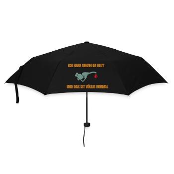 Petrol in the blood - Umbrella (small) - black - Front