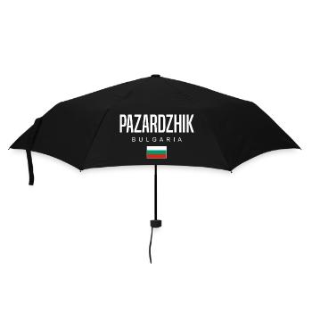 Pazardzhik Bulgarien - Regenschirm (klein) - Schwarz - Vorne