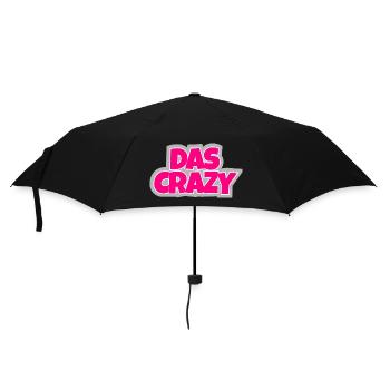 Das Crazy - verrückt, auffällig und einfach witzig - Regenschirm (klein) - Schwarz - Vorne
