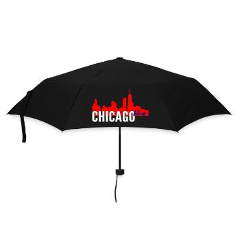 Chicago Blues - Regenschirm (klein) - Schwarz - Vorne