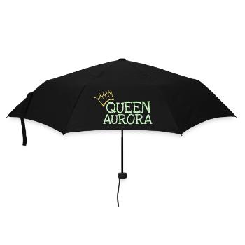 Geschenk für Aurora - Regenschirm (klein) - Schwarz - Vorne