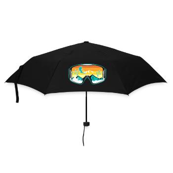 Skifahrer Brille - Regenschirm (klein) - Schwarz - Vorne