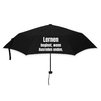 L’apprentissage commence quand les excuses s’arrêtent - Parapluie standard - noir - Devant