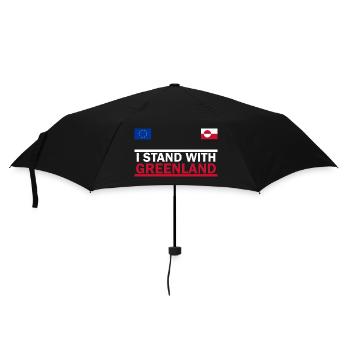 I support Greenland - Greenland - Umbrella (small) - black - Front