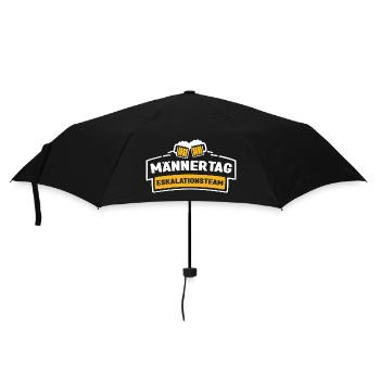 Männertag Eskalationsteam - Regenschirm (klein) - Schwarz - Vorne