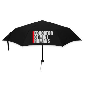 Educator Of Little Humans Teacher Funny Kids - Umbrella (small) - black - Front