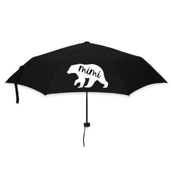Mimi Bear Cute Family Grandparents Mother's Day - Umbrella (small) - black - Front
