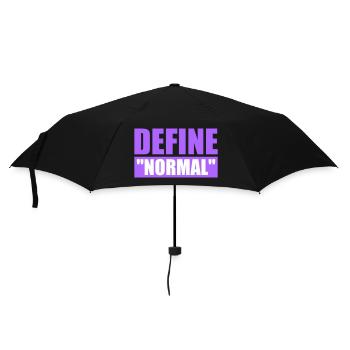 Define Normal Lustig Sarkastisch Definition Grafik - Regenschirm (klein) - Schwarz - Vorne