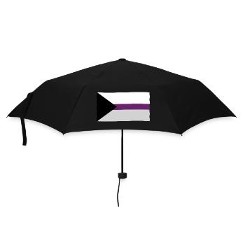 Demisexuelle Pride Flagge - Regenschirm (klein) - Schwarz - Vorne