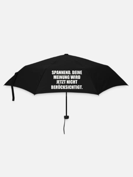 Sarkasmus Geschenkidee - Regenschirm (klein) - Schwarz