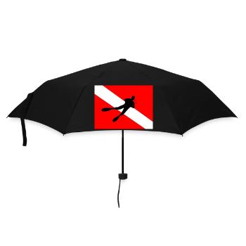Pavillon de plongée - Parapluie standard - noir - Devant