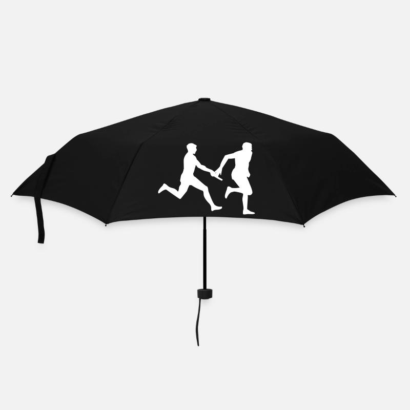 Staffellauf - Staffelläufer - Regenschirm (klein) - Schwarz