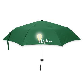 Light on light bulb - Umbrella (small) - bottlegreen - Front