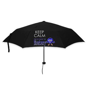 Keep calm and eat a blueberry - Eat blueberry - Umbrella (small) - black - Front
