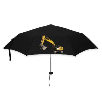 Bagger - Regenschirm (klein) - Schwarz - Vorne