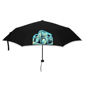 Tracteur - Parapluie standard - noir - Devant
