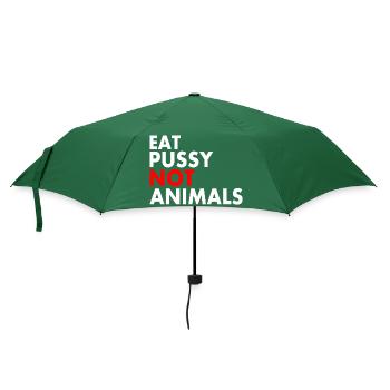Mangez de la chatte pas des animaux - Parapluie standard - vert bouteille - Devant