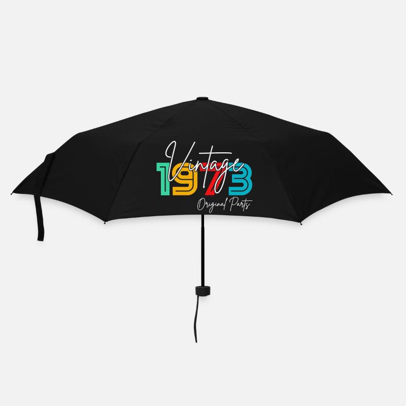 Vintage millésime 1973 anniversaire cadeau - Parapluie standard - noir