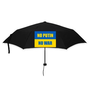 NO PUTIN NO WAR - Ukraine Flag - Umbrella (small) - black - Front
