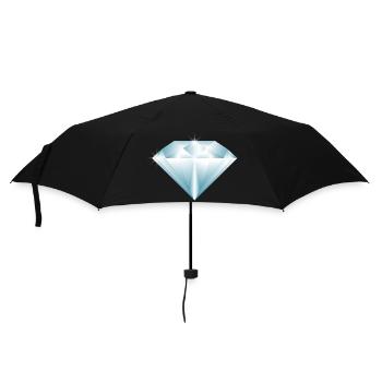 Diamond Gemstone Diamonds Investment Jewelry - Umbrella (small) - black - Front
