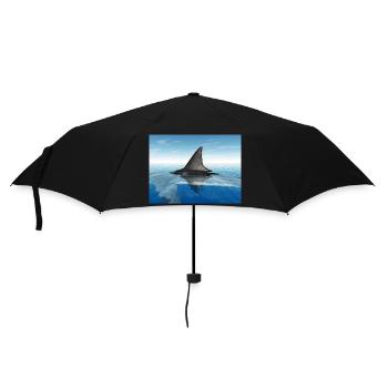 Great white shark - Umbrella (small) - black - Front