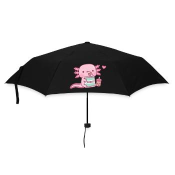 Mignon Axolotl Snacking On Cookies - Parapluie standard - noir - Devant