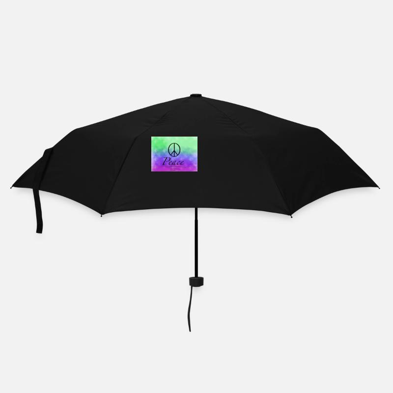 Peace - Regenschirm (klein) - Schwarz