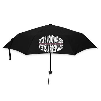 felling union carpenter carpenter jokes tshirts - Umbrella (small) - black - Front