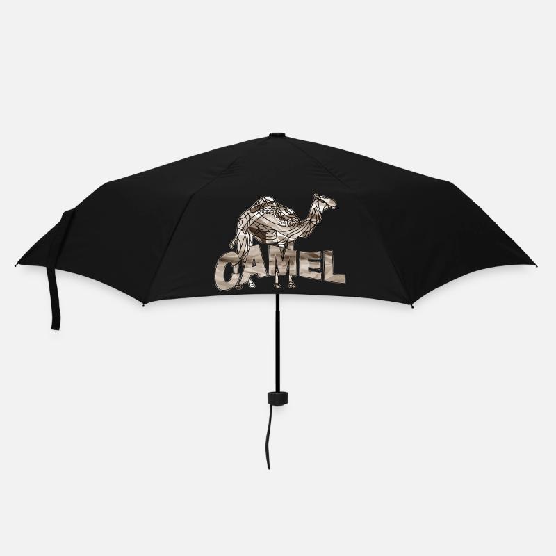 Kamel - Regenschirm (klein) - Schwarz