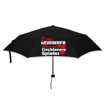 Tischtennisspieler Tischtennis Tischtennisschläger - Regenschirm (klein) - Schwarz - Vorne