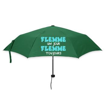 flemme un jour flemme toujours - Parapluie standard - vert bouteille - Devant