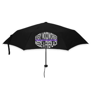 birthday present idea lumberman geek birthday - Umbrella (small) - black - Front
