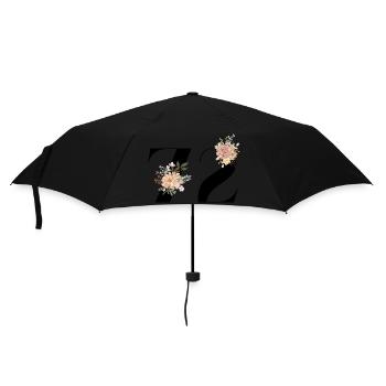 72nd Anniversary Flowers (Gift of 72 years) - Umbrella (small) - black - Front