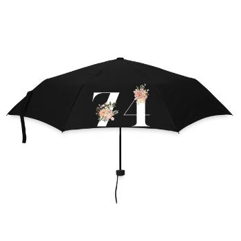 74th Anniversary Flowers (Gift of 74 years) - Umbrella (small) - black - Front