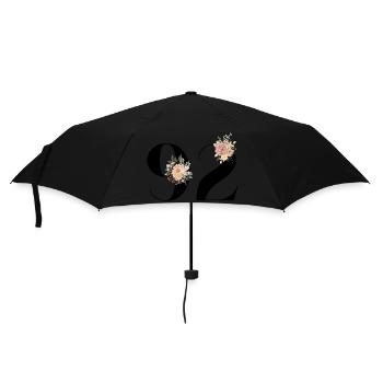 92nd Anniversary Flowers (Gift of 92 years) - Umbrella (small) - black - Front