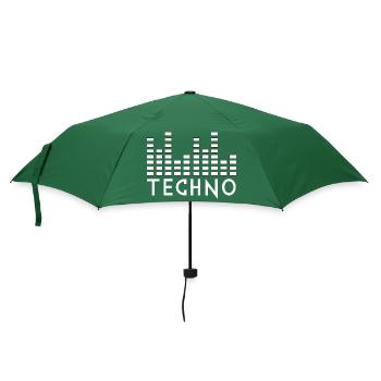 techno music - Umbrella (small) - bottlegreen - Front