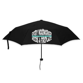 charpentier drôle de charpentier sweats à capuche et sweat-shirts - Parapluie standard - noir - Devant