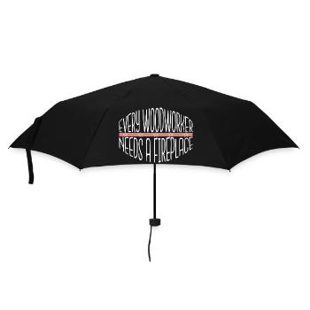 forest work humor lumberman tree hobbyists - Umbrella (small) - black - Front