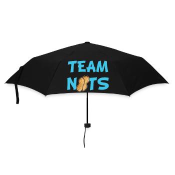 Gender Reveal Team Nuts Announcement Baby Shower - Parapluie standard - noir - Devant