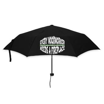 Déclaration Carpenter Saw Felling Carpenter Tshirts - Parapluie standard - noir - Devant