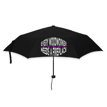 présenter des hommes cool un charpentier des t-shirts de prière - Parapluie standard - noir - Devant