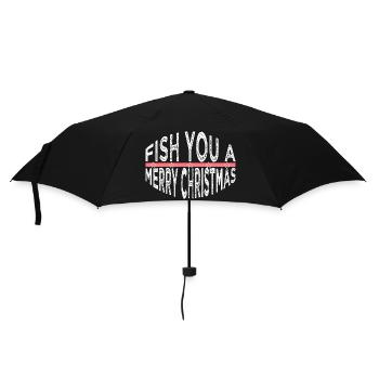 cool dork carolina beach christmas tree - Regenschirm (klein) - Schwarz - Vorne