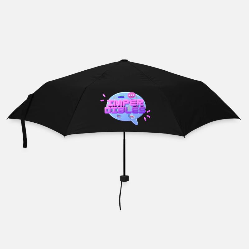 3D - Regenschirm (klein) - Schwarz