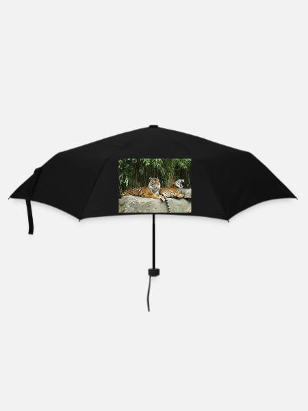 Tiger - Regenschirm (klein) - Schwarz
