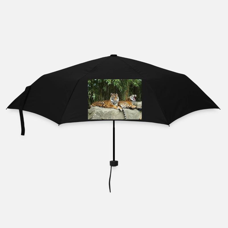 Tiger - Regenschirm (klein) - Schwarz