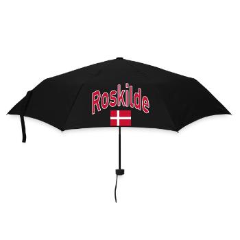 Roskilde Denmark flag - Umbrella (small) - black - Front